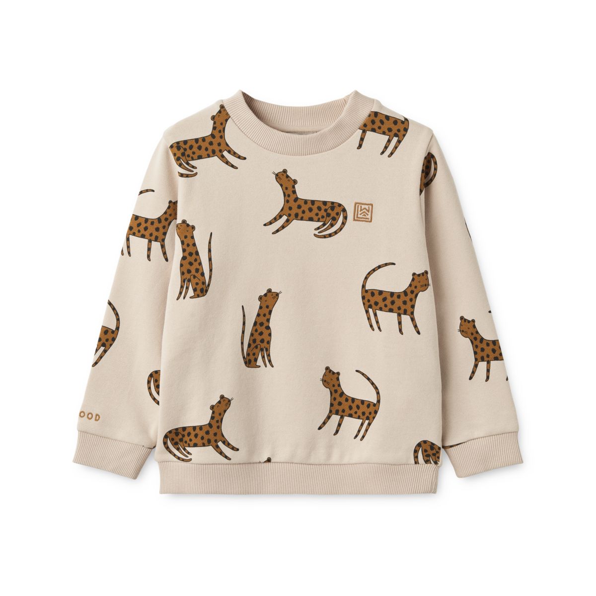 Thora Printed Sweatshirt Leopard Sandy LIEWOOD