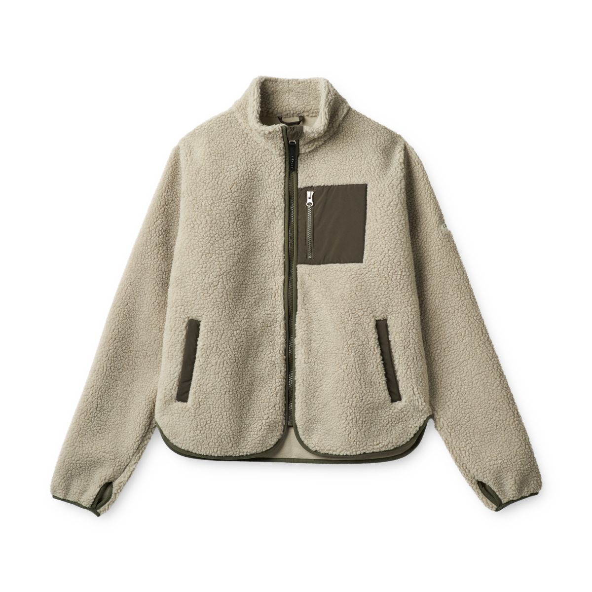 Beige hot sale pile jacket