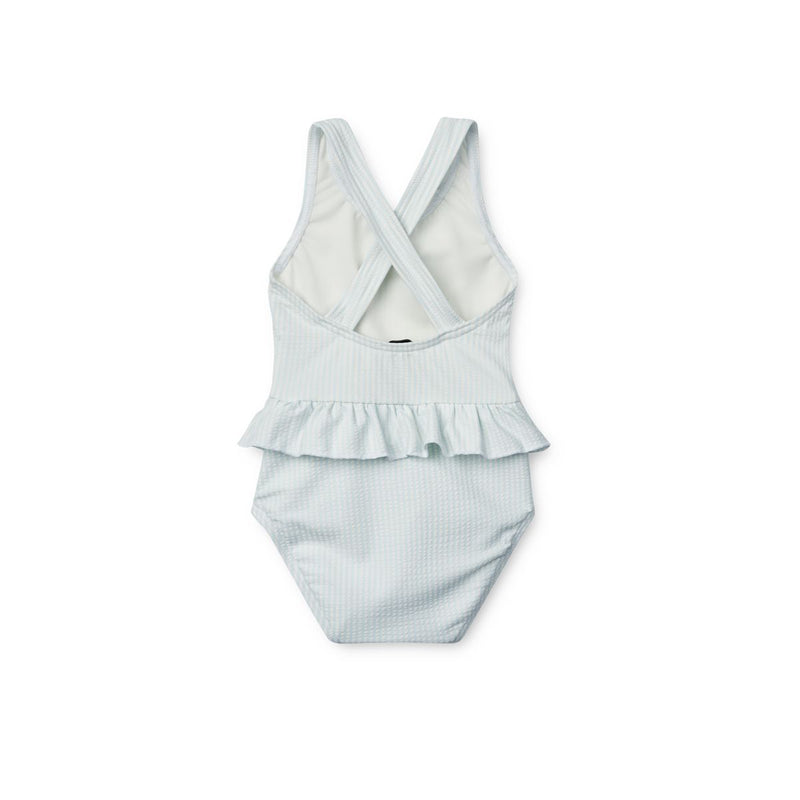 Liewood Amina Stripe Baby Swimsuit - Y/D stripe Pure sky / Creme de la creme - SWIMSUIT