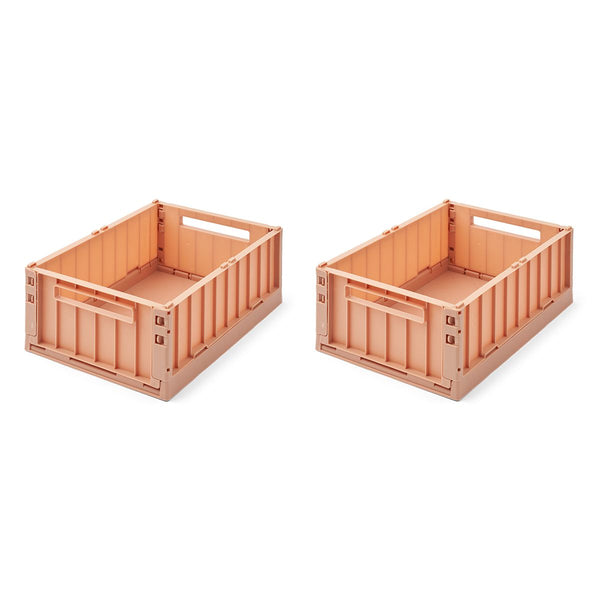 Liewood Weston Medium Storage Box 2-Pack - Tuscany rose - STORAGE BOX