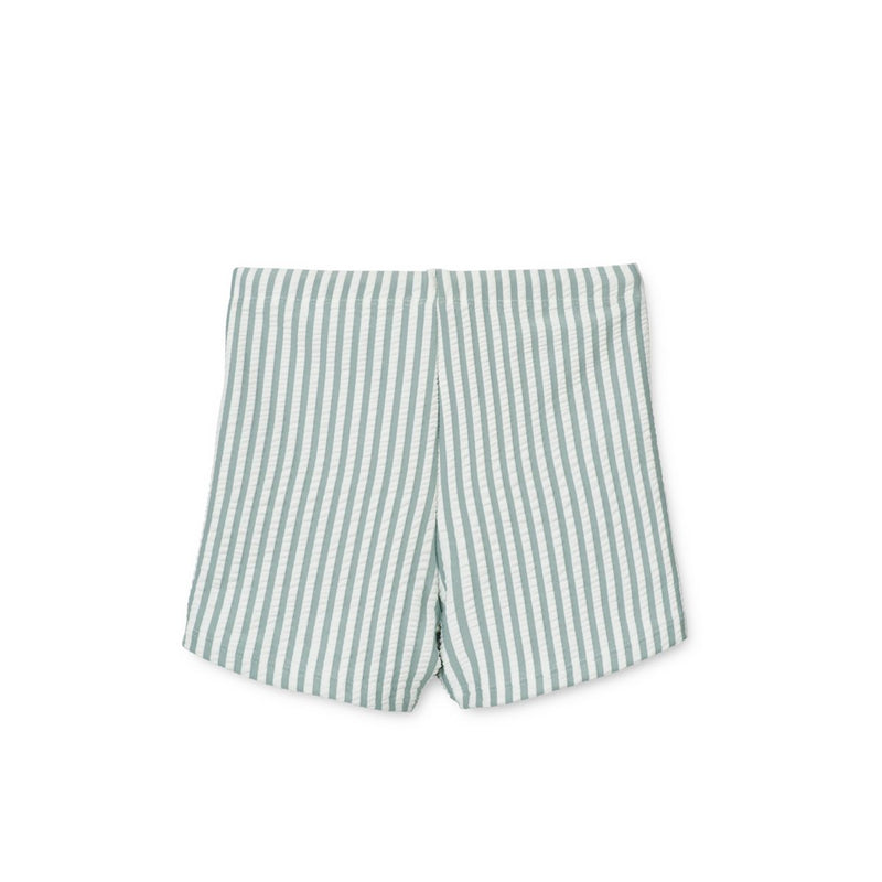 Liewood Otto Seersucker Swim Pants - Y/D stripe: Sea blue/white - SWIMPANTS