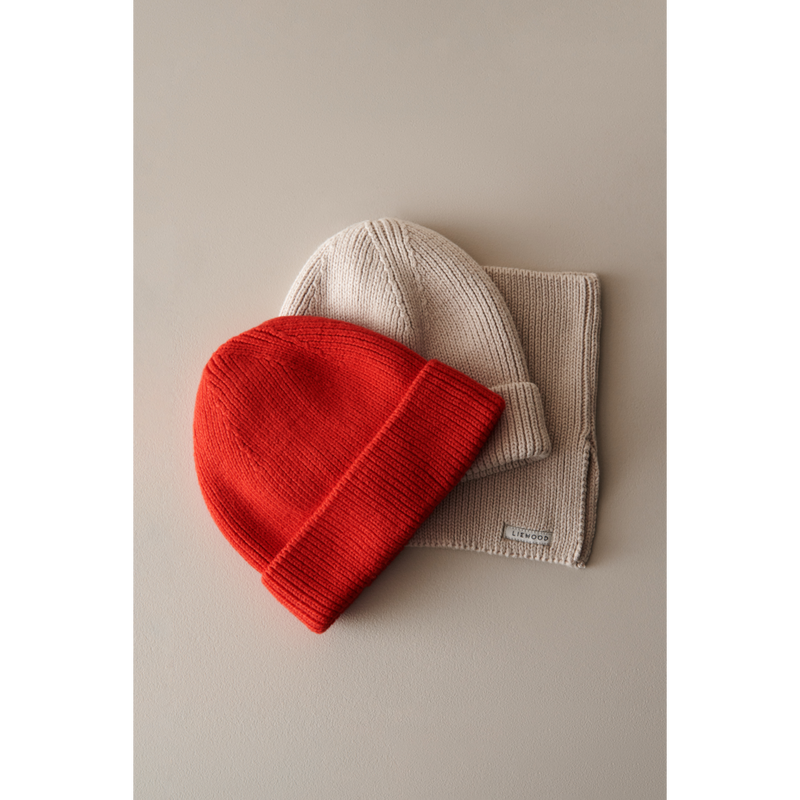 Liewood Ezra Beanie - Apple red - HATS/CAP