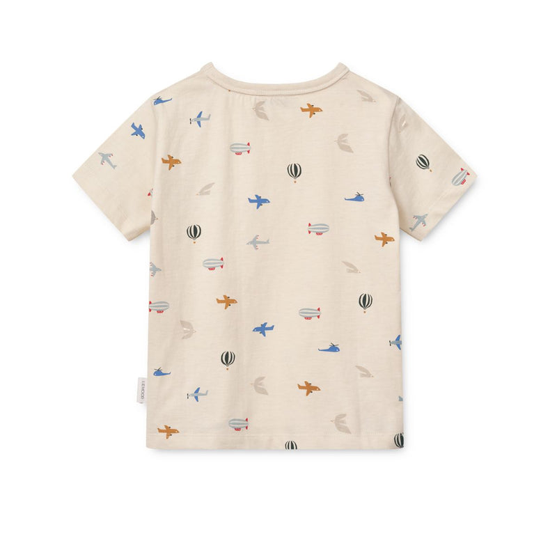 Liewood Apia Print T-shirt - Aviator / Ecru - TSHIRT