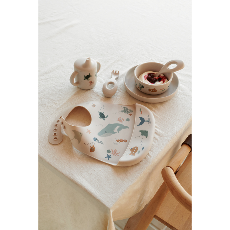 Liewood Ryle Tableware Set - Sea creature / Sandy - TABLEWARE SET