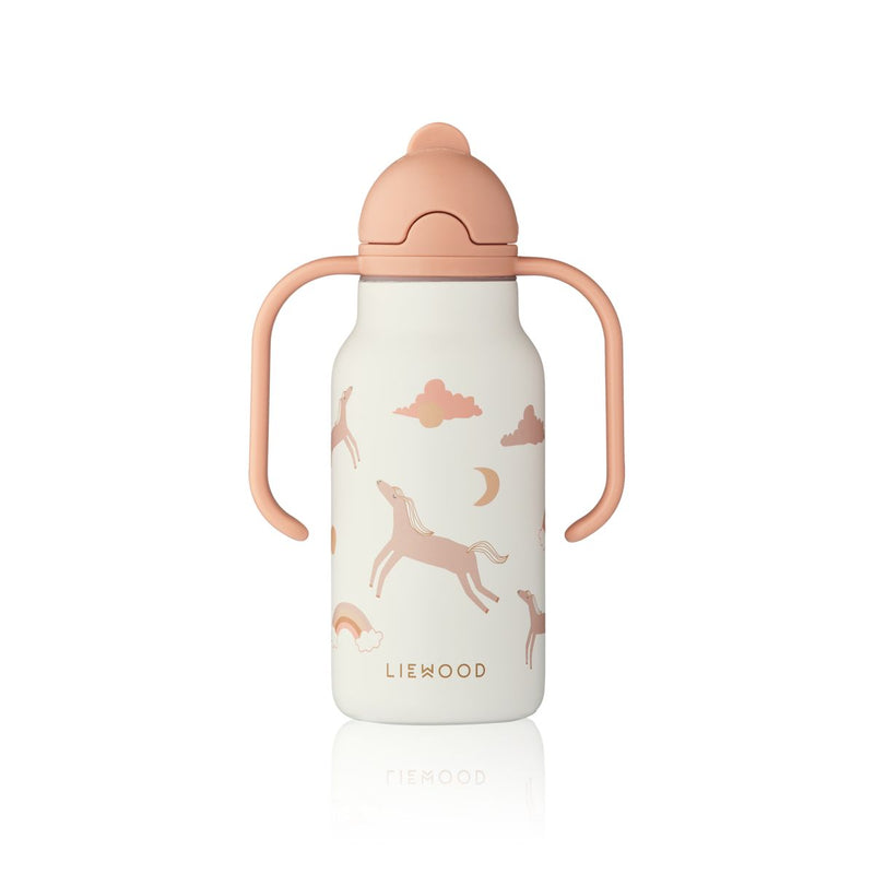 Liewood Kimmie Printed Bottle 250 Ml - Dream / Ecru - WATER BOTTLE