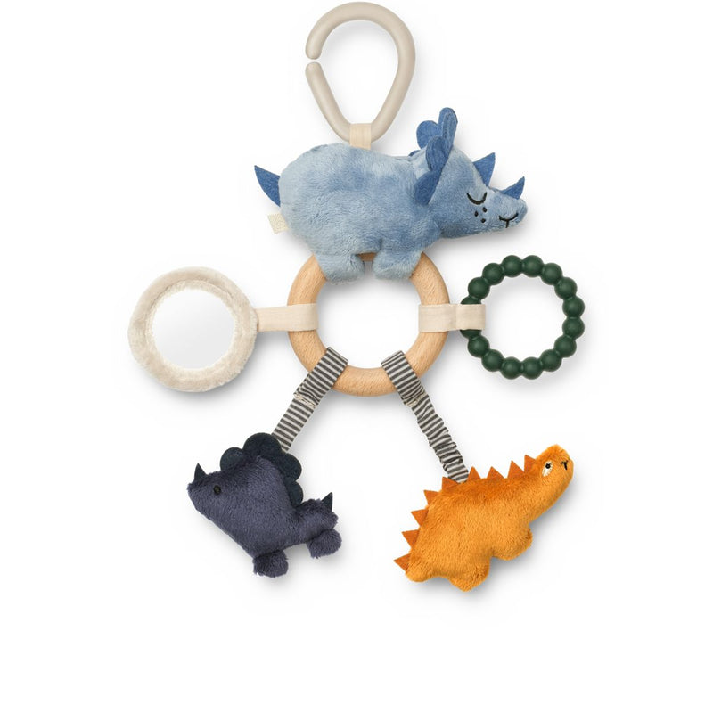 Liewood Angie Dino Activity Toy - Blue fog multi mix - RATTLE