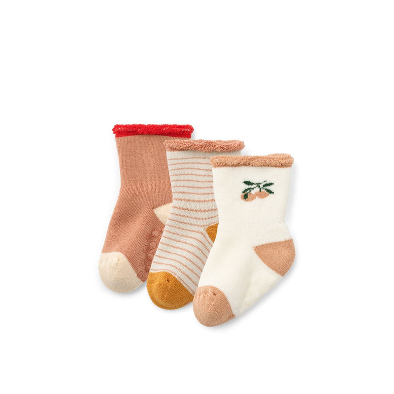 Liewood Eloy Baby Socks 3-Pack - Peach / Sandy mix - SOCKS/STOCKINGS