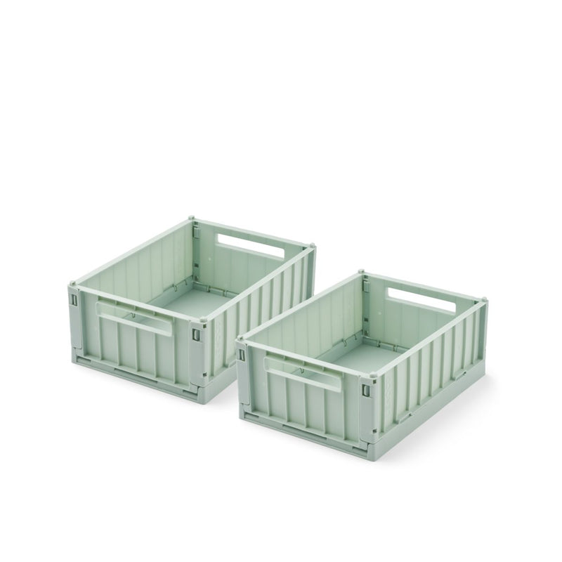 Liewood Weston Small Storage Box 2-Pack - LIght Peppermint - STORAGE BOX