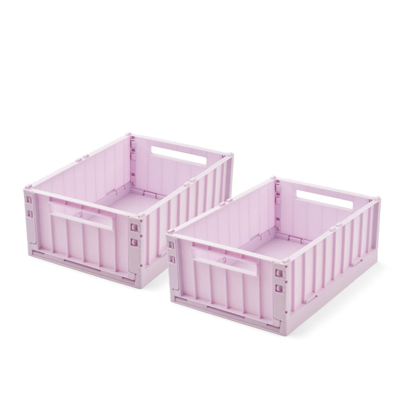 Liewood Weston Medium Storage Box 2-Pack - Light lavender - STORAGE BOX