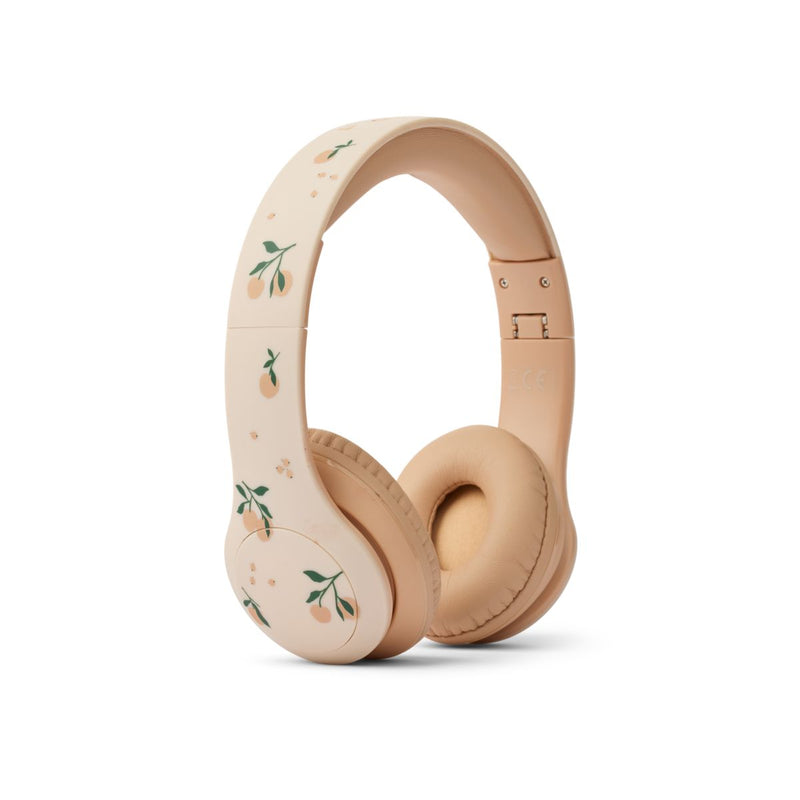 Liewood Quinn Wireless Headphones - Peach / Sea shell - MUSIC INTRUMENT