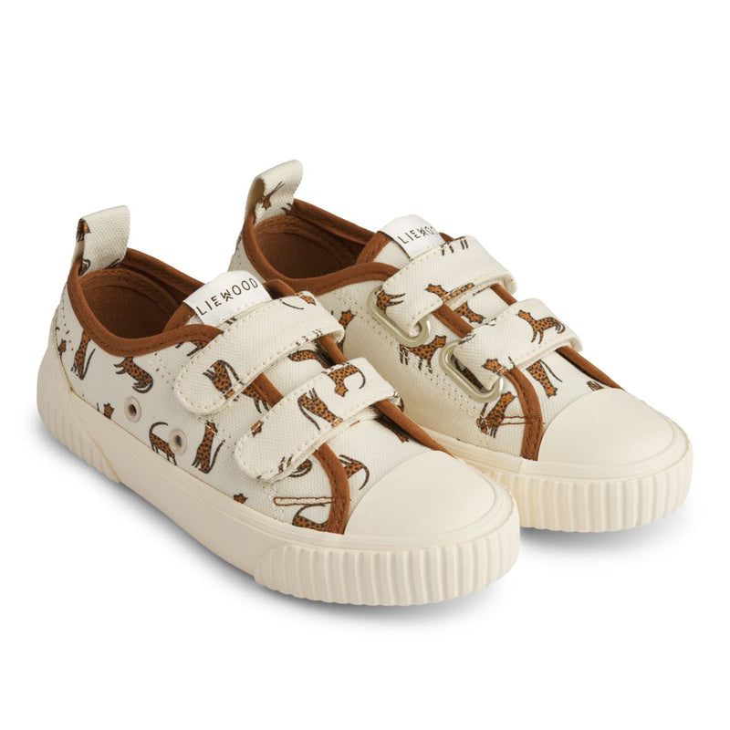 Liewood Kim low canvas sneakers - Leopard / Sandy - SNEAKERS