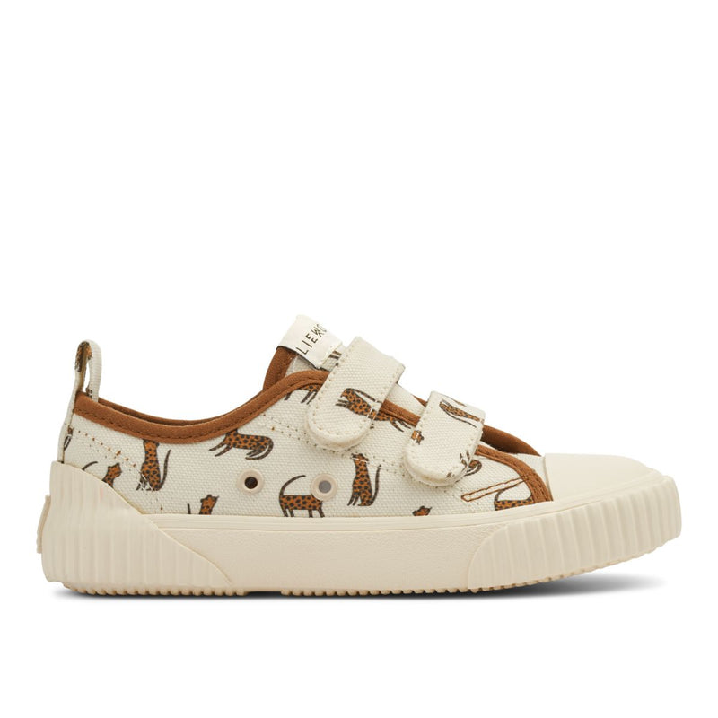 Liewood Kim low canvas sneakers - Leopard / Sandy - SNEAKERS