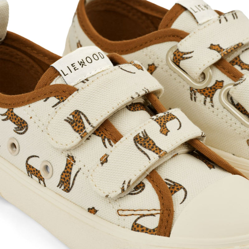 Liewood Kim low canvas sneakers - Leopard / Sandy - SNEAKERS