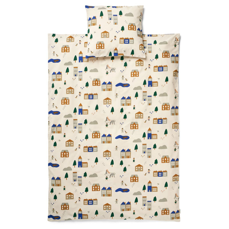 Liewood Carmen Baby Printed Bedding - Downtown / Sandy - BEDDING