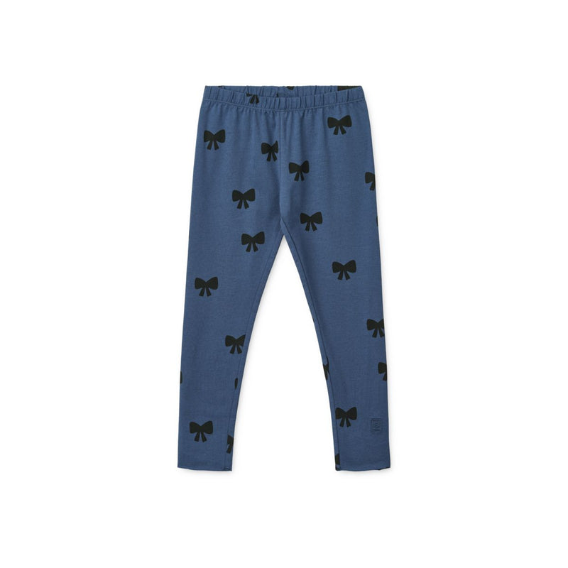 Liewood Marie Printed Leggings - Bow / Indigo blue - LEGGINGS