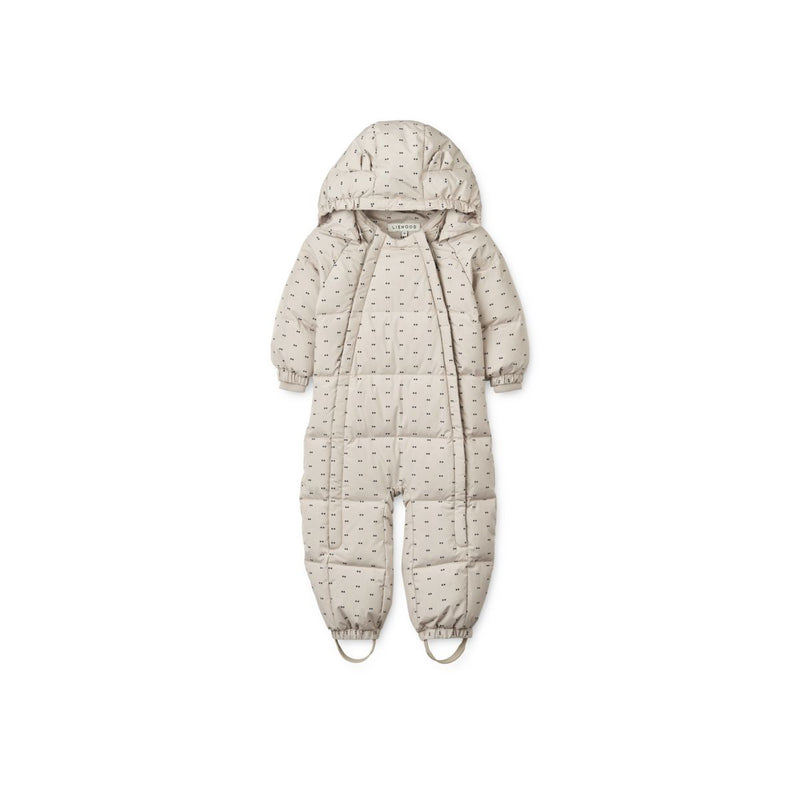 Liewood Sylvie Baby Snowsuit - Double dot / SIlver lining - SUIT