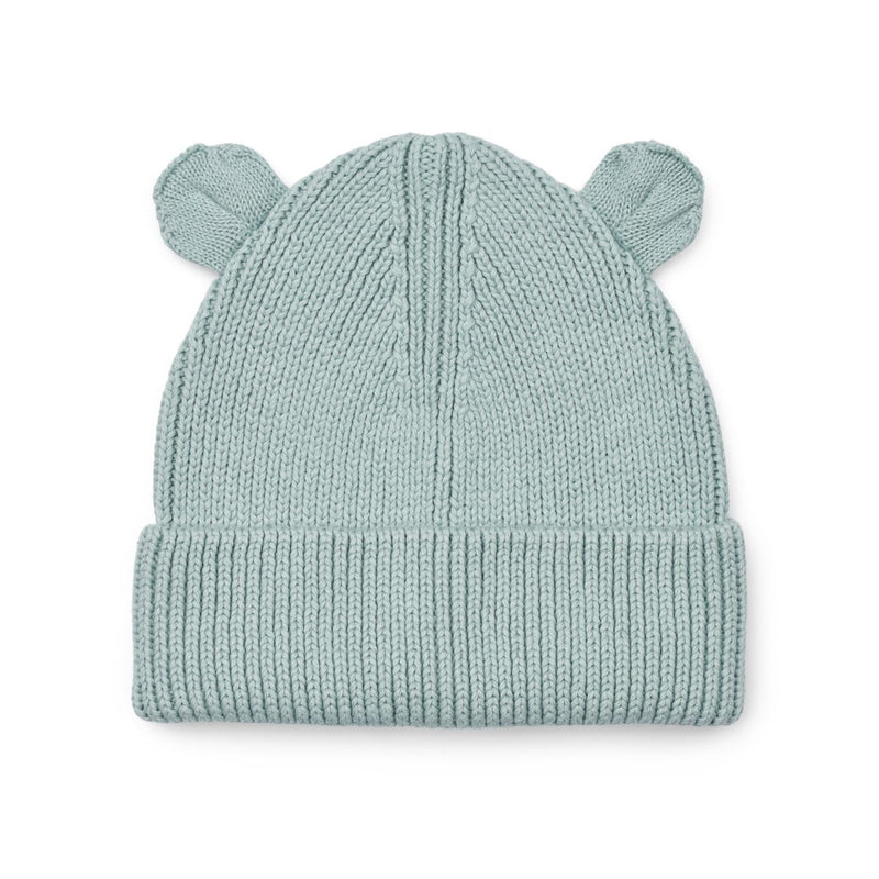 Liewood Gina Beanie With Ears - Ice blue - HATS/CAP