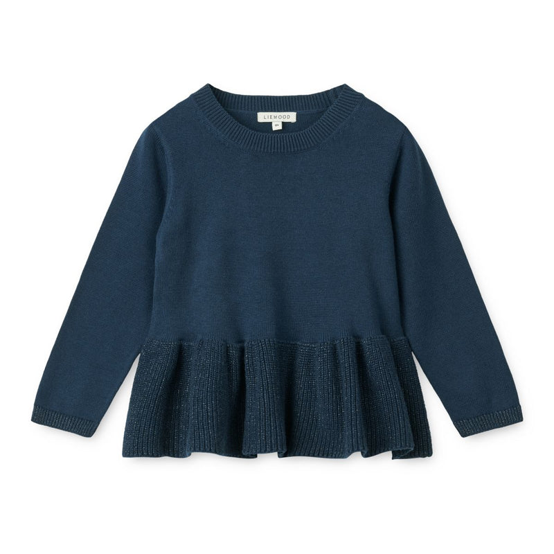 Liewood Esme Lurex Knit Jumper - Classic Navy - JUMPER