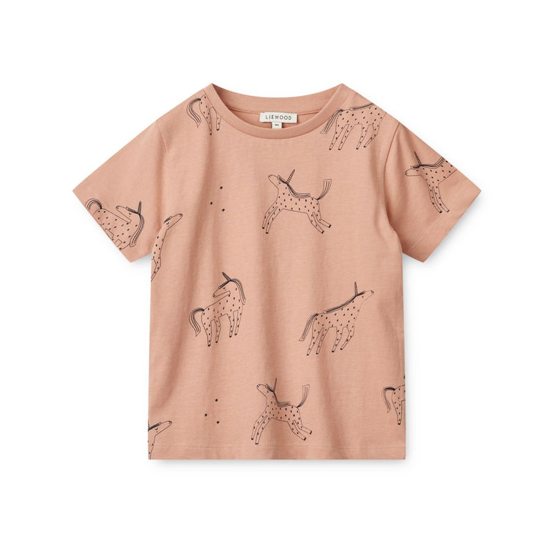 Liewood Apia Printed Shortsleeve T-Shirt - Unicorn / Pale tuscany - TSHIRT