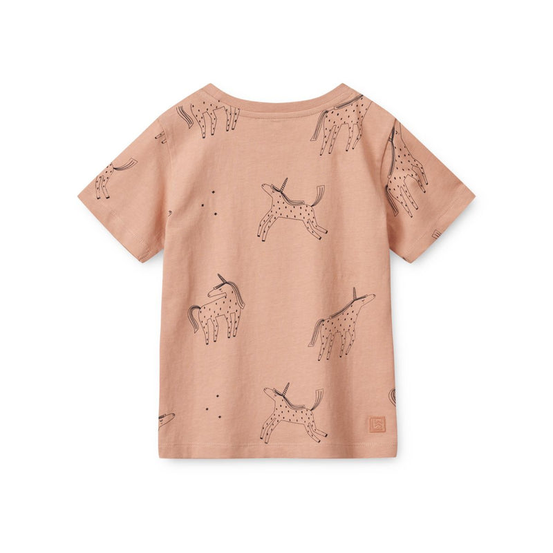 Liewood Apia Printed Shortsleeve T-Shirt - Unicorn / Pale tuscany - TSHIRT