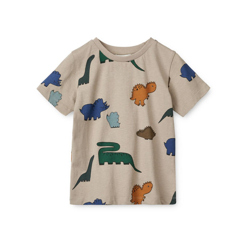 Liewood Apia Printed Shortsleeve T-Shirt - Dinosaurs / Mist - TSHIRT