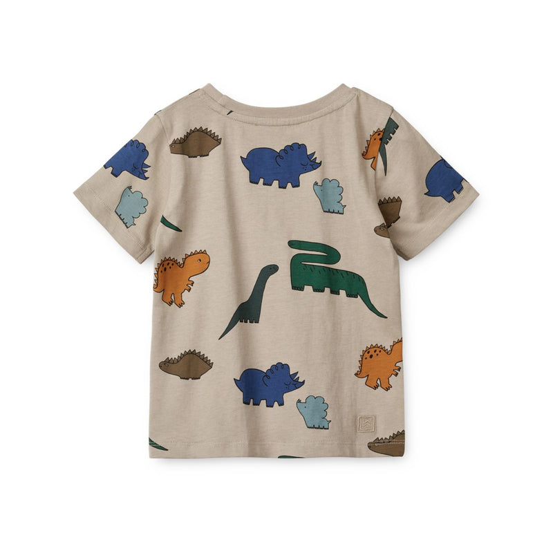 Liewood Apia Printed Shortsleeve T-Shirt - Dinosaurs / Mist - TSHIRT