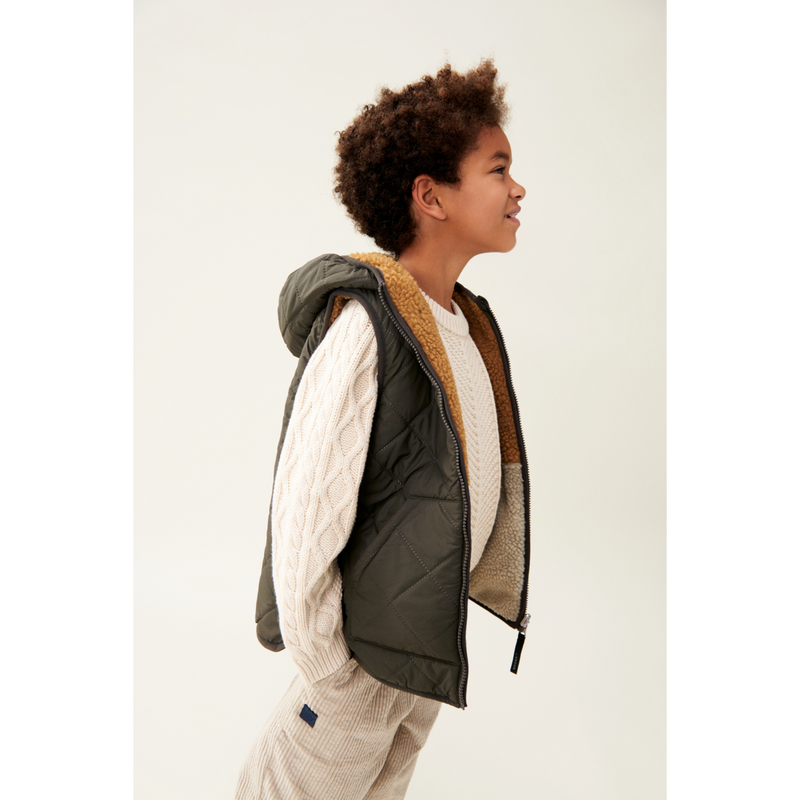 Liewood Diana Reversible Vest - Army brown mix - VEST