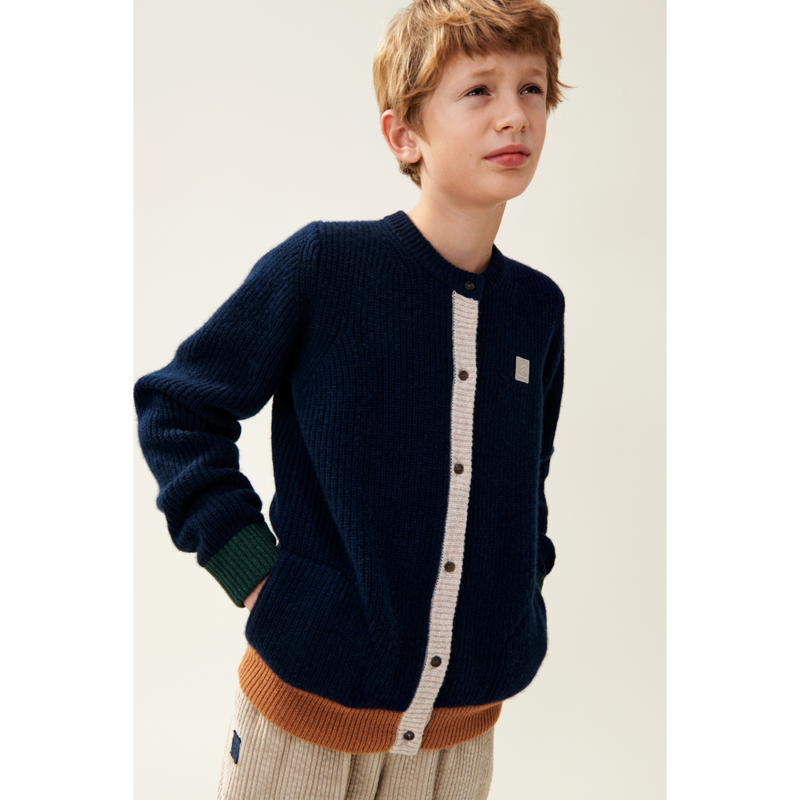 toyplane セール トイプレーン ニットcotton foggy knit cardigan navy