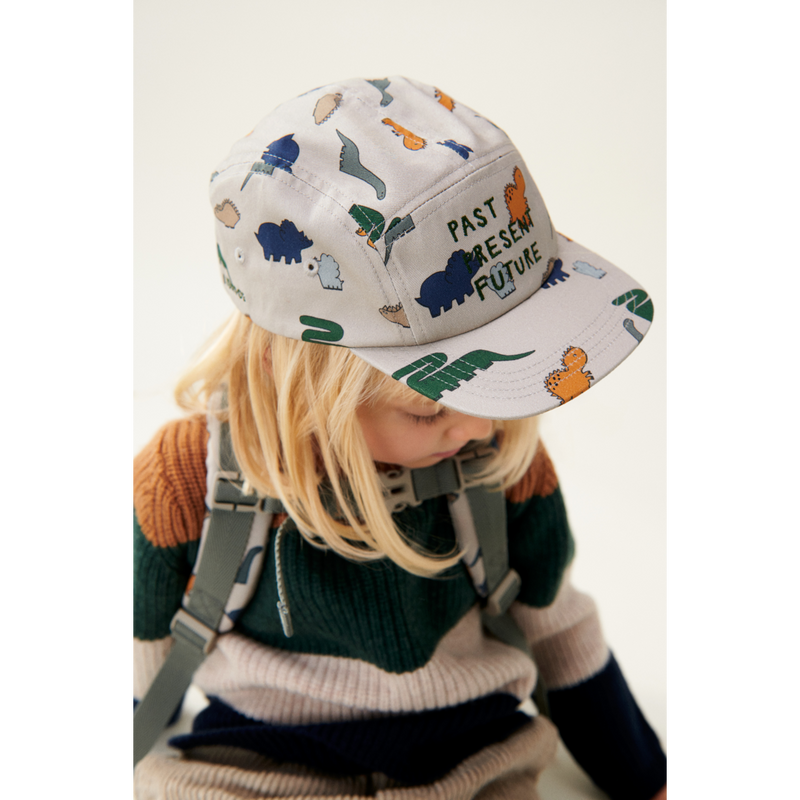 Liewood Rory Printed Cap - Dinosaurs / Mist - HATS/CAP