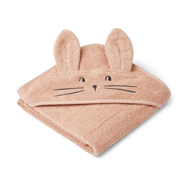 Liewood Albert Rabbit Hooded Towel - Pale tuscany - TOWEL / WASHCLOTH