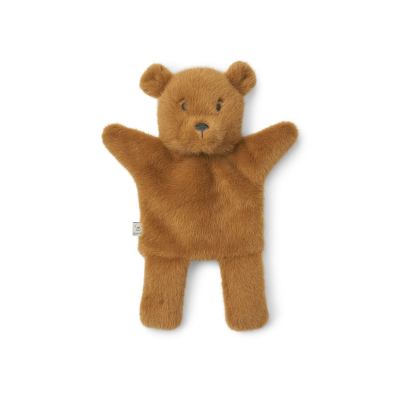 Liewood Honor Bear Hand Puppet - Golden caramel - TEDDY