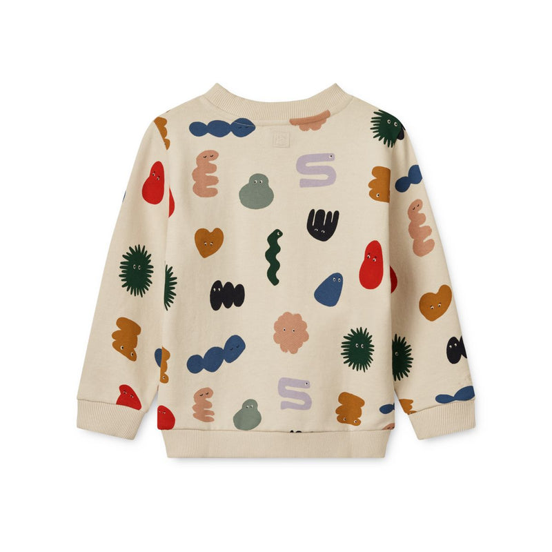 Liewood Thora Printed Sweatshirt - The liewood gang / Sandy - SWEATSHIRT