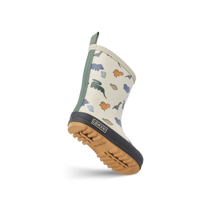 Liewood Mason Thermo Rainboot - Dinosaurs / Mist - THERMO BOOTS