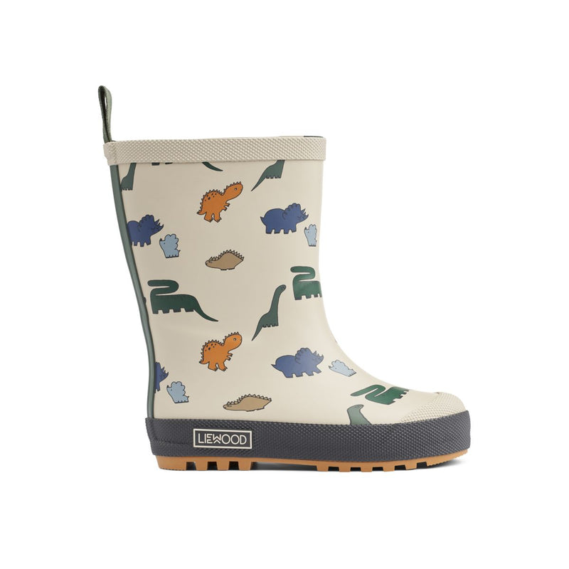 Liewood Mason Thermo Rainboot - Dinosaurs / Mist - THERMO BOOTS