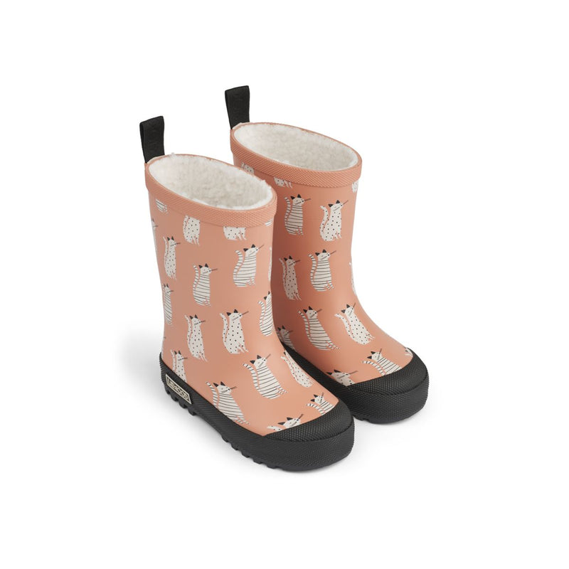 Liewood Mason Thermo Rainboot - Cat / Tuscany rose - THERMO BOOTS