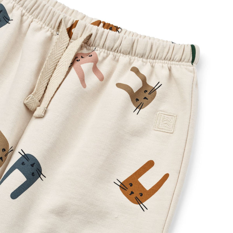 Liewood Loup Baby Printed Sweatpants - Bunny / Sandy - SWEATPANTS