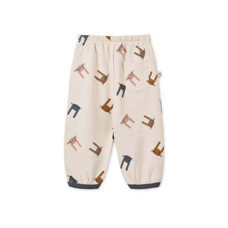 Liewood Loup Baby Printed Sweatpants - Bunny / Sandy - SWEATPANTS