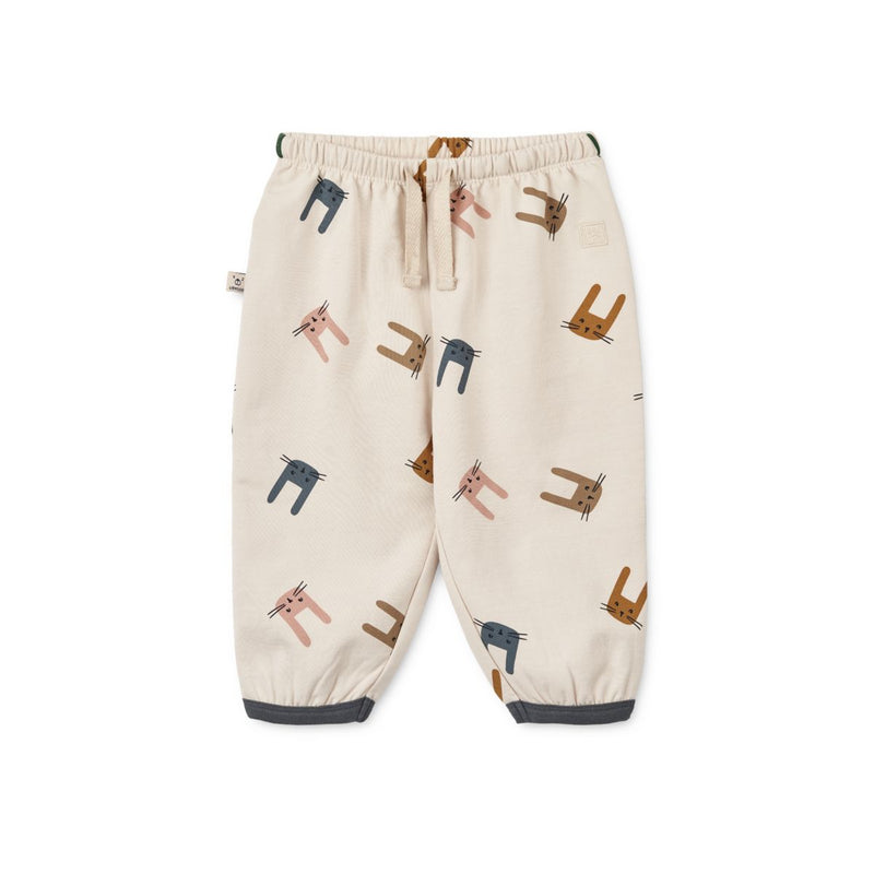 Liewood Loup Baby Printed Sweatpants - Bunny / Sandy - SWEATPANTS