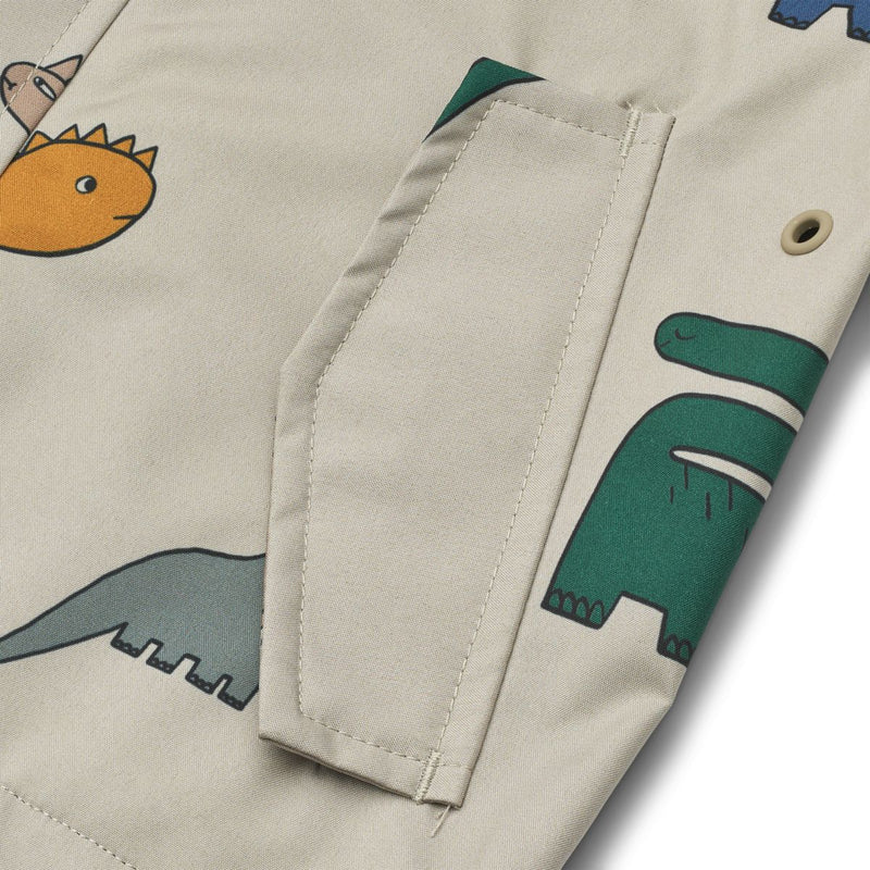 Liewood Manu Jacket - Dinosaurs / Mist - JACKET