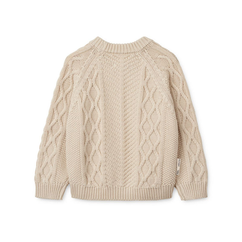 Liewood Callio Cable Knit Jumper - Sandy melange - JUMPER