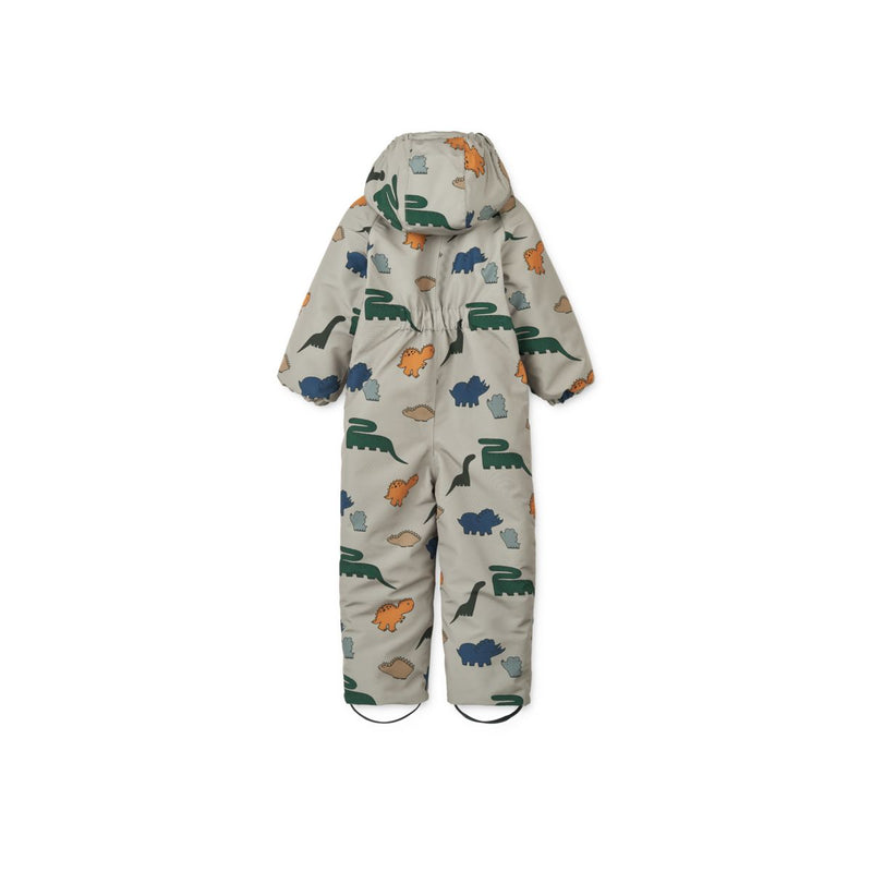 Liewood Isa Snowsuit - Dinosaurs / Mist - SUIT