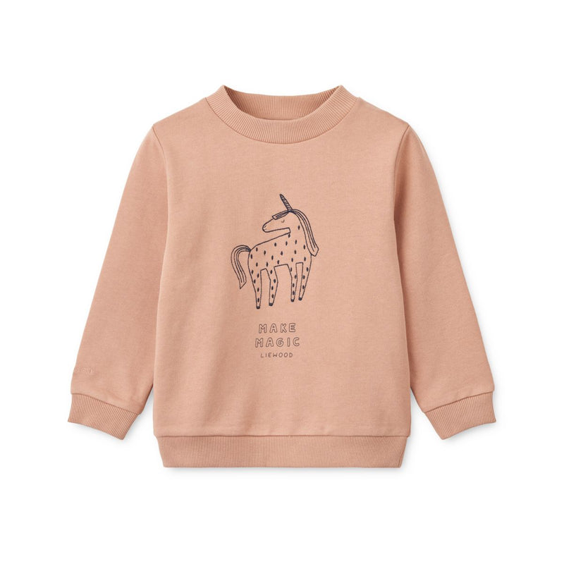 Liewood Thora Placement Sweatshirt - Unicorn / Pale tuscany - SWEATSHIRT