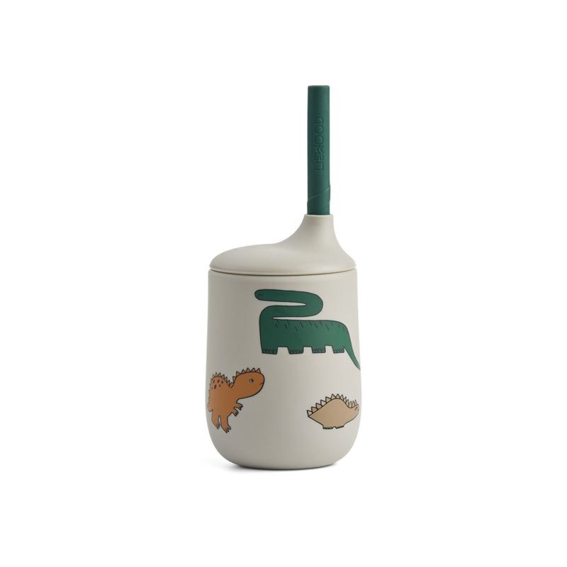 Liewood Ellis Printed Sippy Cup - Dinosaurs / Mist - CUP