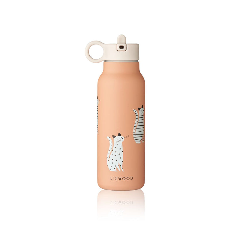 Liewood Falk Water Bottle 350 ml - Cat / Tuscany rose - WATER BOTTLE