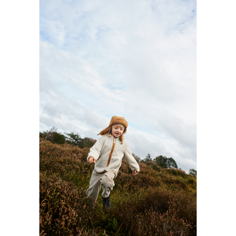 Liewood Mara Pile Jacket with ears - Sandy / golden caramel mix - JACKET