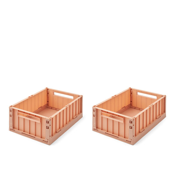 Liewood Weston Medium Storage Box 2-Pack - Tuscany rose - STORAGE BOX