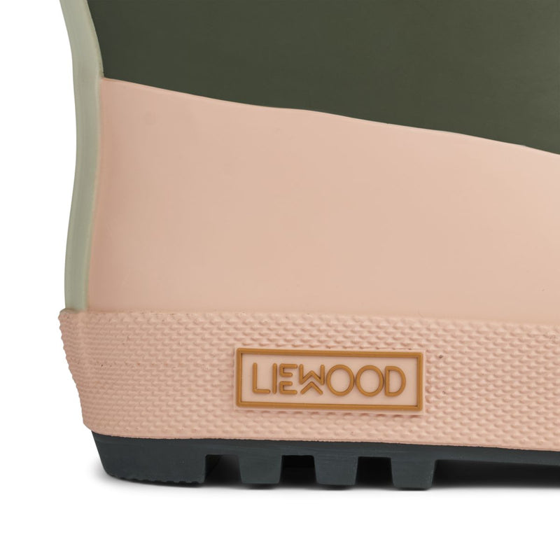 Liewood Isaac Technical Rainboot - Army brown multi mix - RUBBER BOOTS