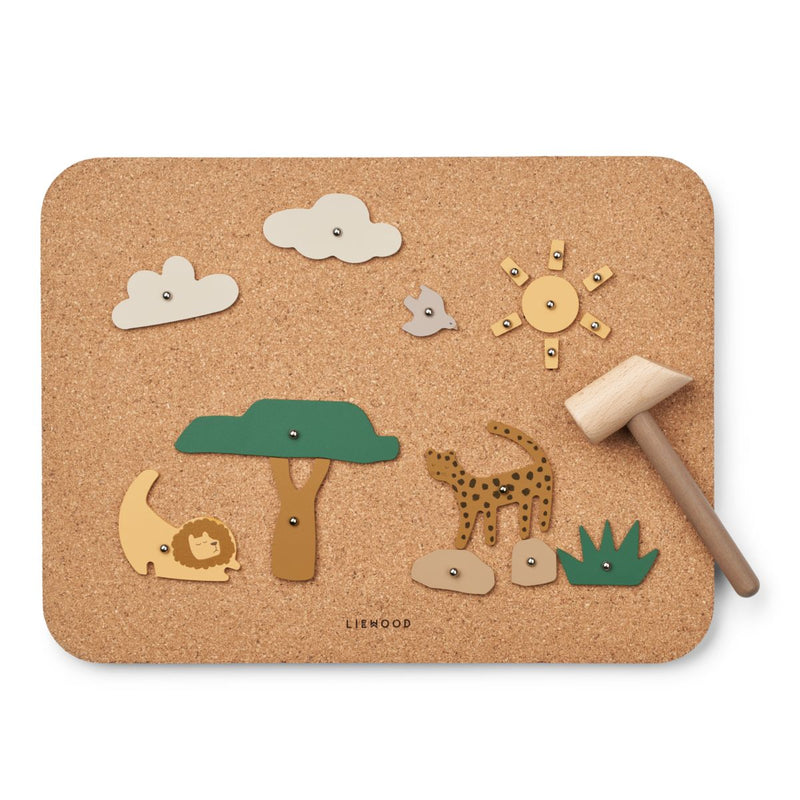 Liewood Esteban Pin Board - All together / Sandy - CREATIVE TOYS