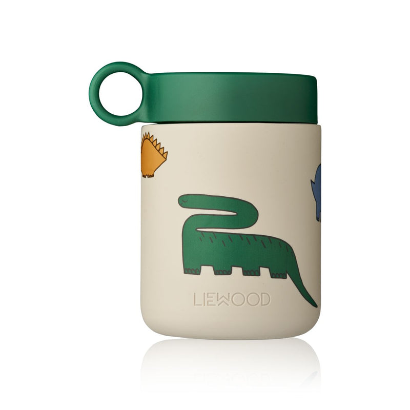 Liewood Kian food jar - Dinosaurs / Mist - FOOD JAR