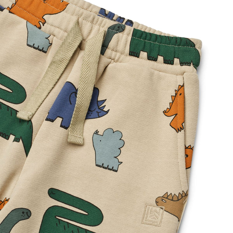 Liewood Inga Printed Sweatpants - Dinosaurs / Mist - SWEATPANTS